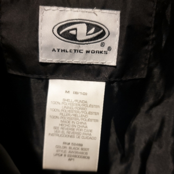 Athletic Works Black Fall/Winter Jacket - Picture 3 of 3